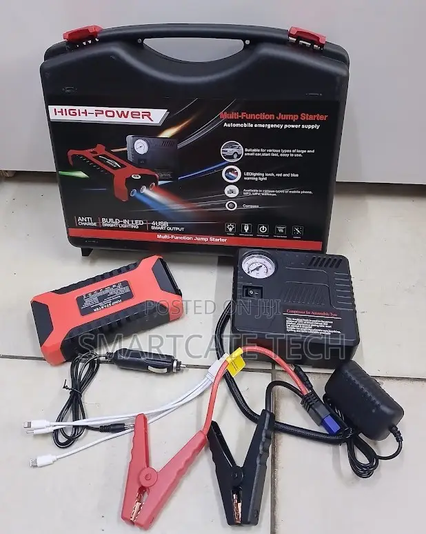 99800mAh Emergency Car Battery Starter With Tyre Inflator