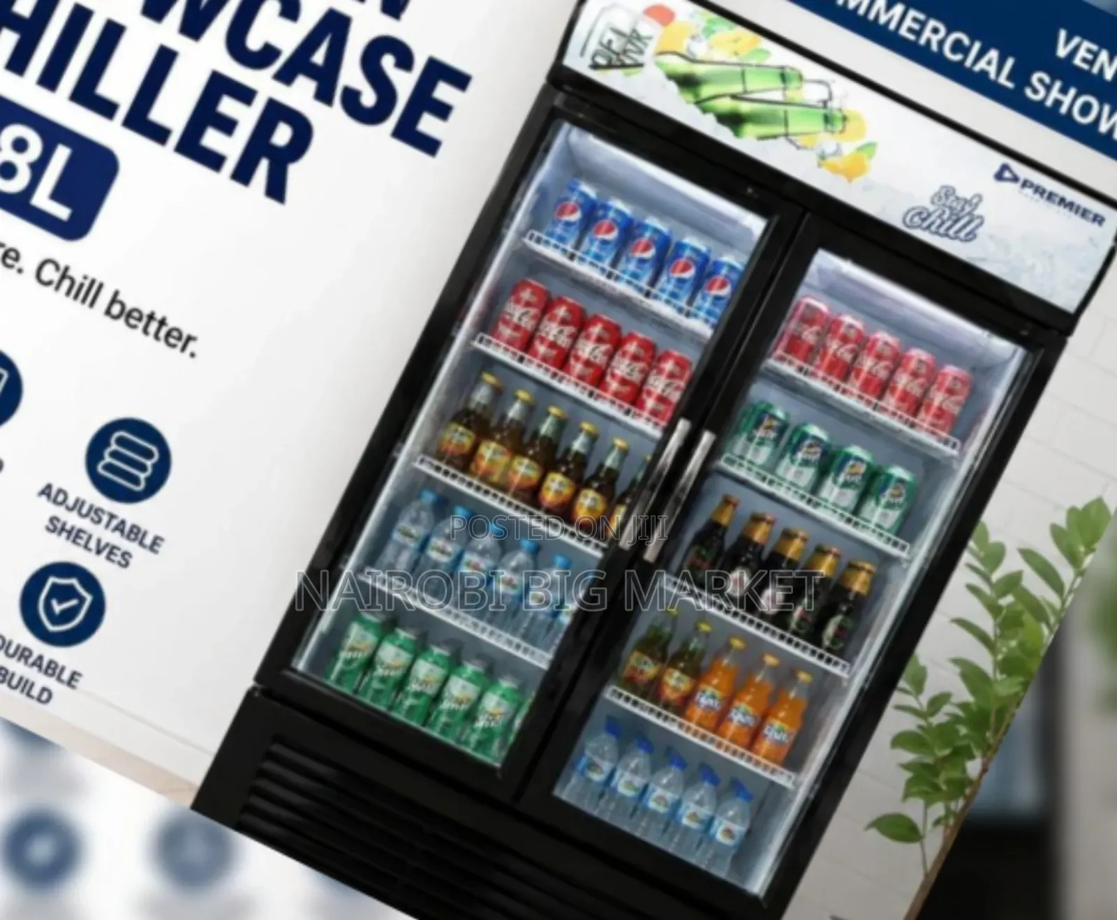 Premier Showcase Fridge Chiller 728l