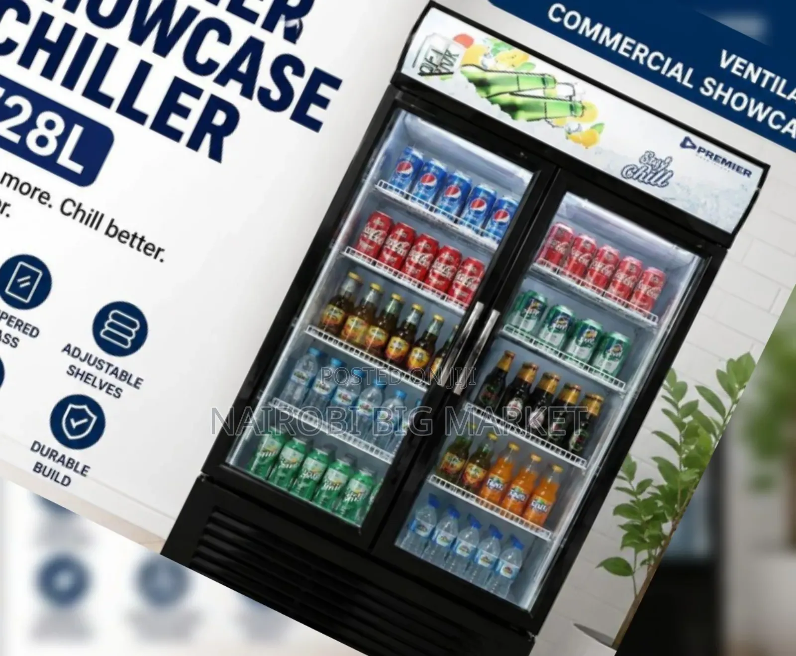 Premier Showcase Fridge Chiller 728l