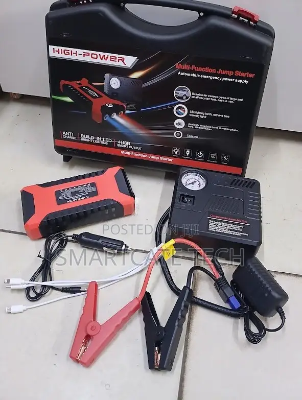 99800mAh Portable Emergency Jump Starter With Air Pump