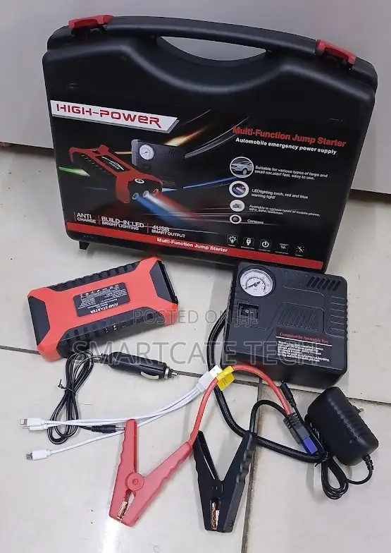 12V 99800mAh Car Jump Starter With Powerful Air Compressor