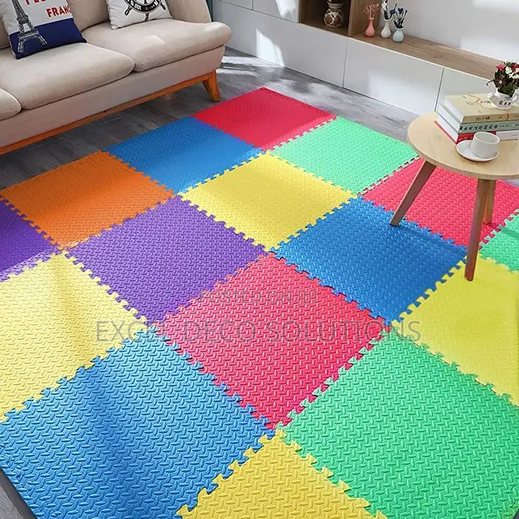 Colorful Interlocking EVA Foam Play Tiles for Schools & Creches
