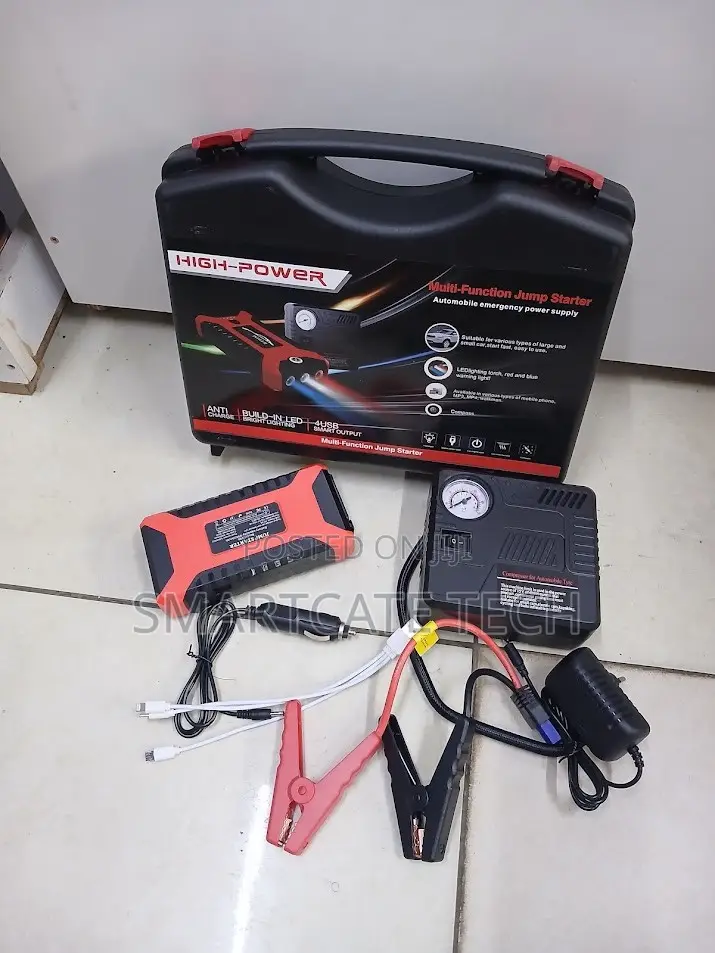Portable 99800mAh Car Battery Jump Starter & Tyre Inflator