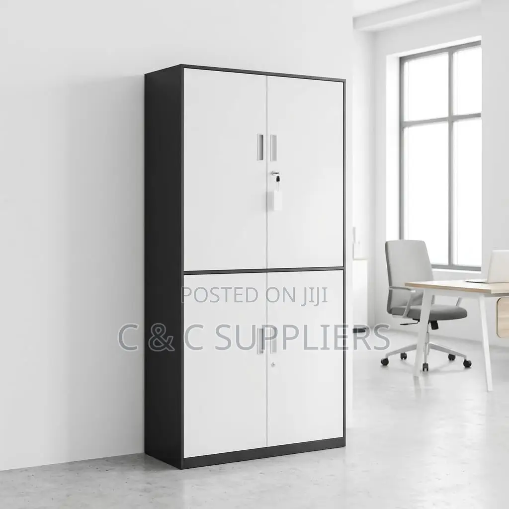 4-Door Metallic File Cabinet.