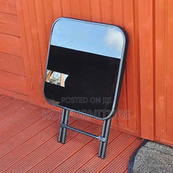 Home Tables; Foldable Black Camping Outdoor Table