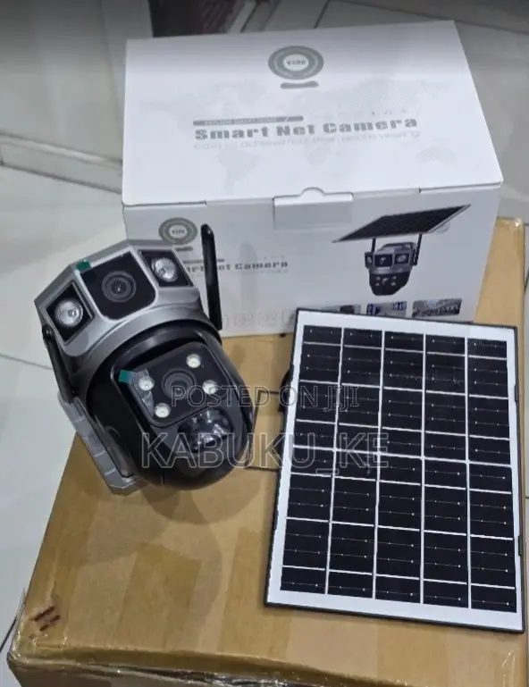 4G Dual-Lens V380 Solar PTZ Camera Solar Powered PTZ Camera