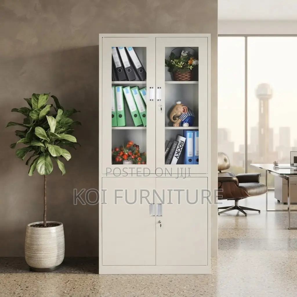 Office Cabinets; Strong Stainless Steel Office Filing 2 Doors Cabinets