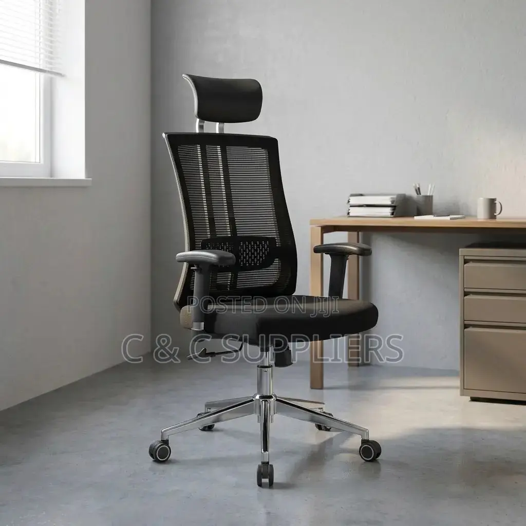 Executive Mesh Chair With Lumber Support.