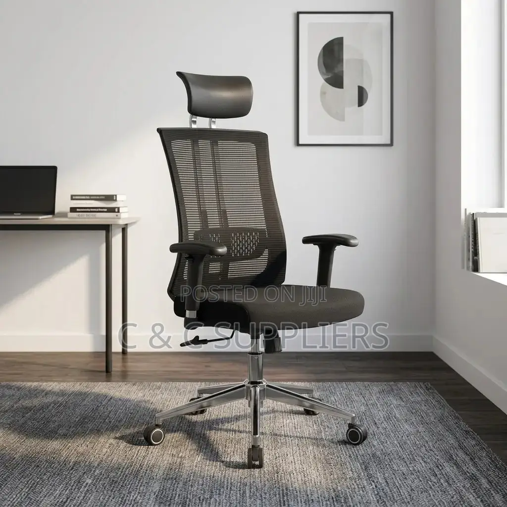 Executive Mesh Chair With Lumber Support.