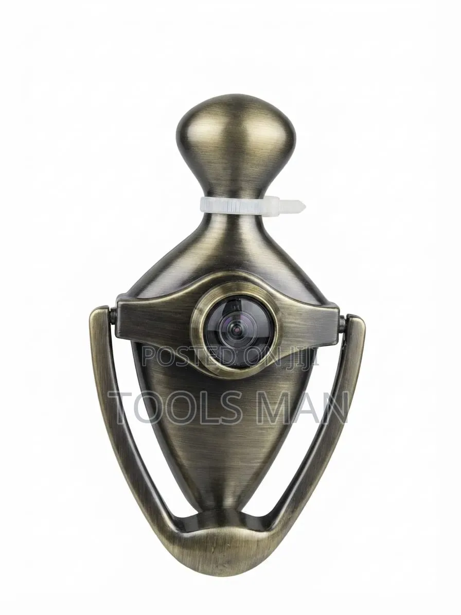 Antique Brass Door Knocker Camera Peephole.