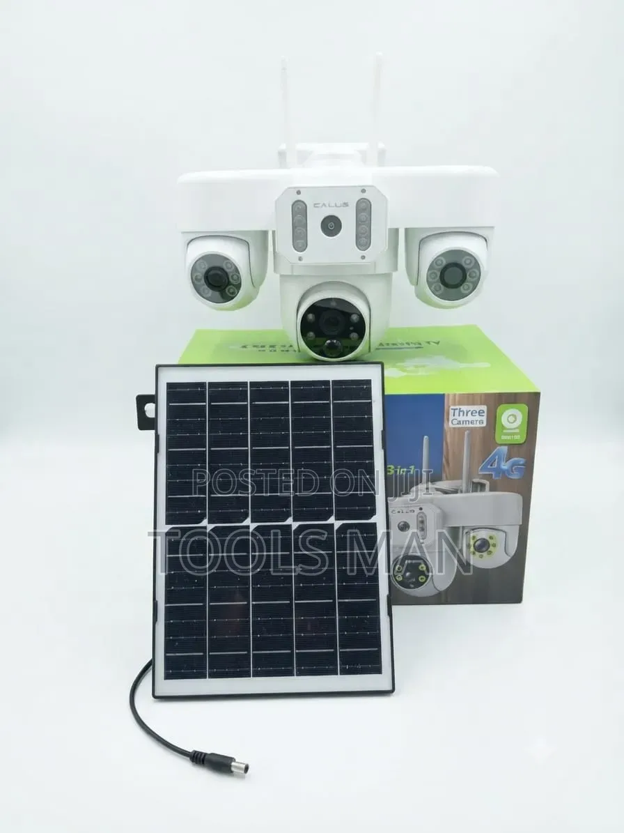Calus CCTV Camera 4G Solar Three Camera Security System.