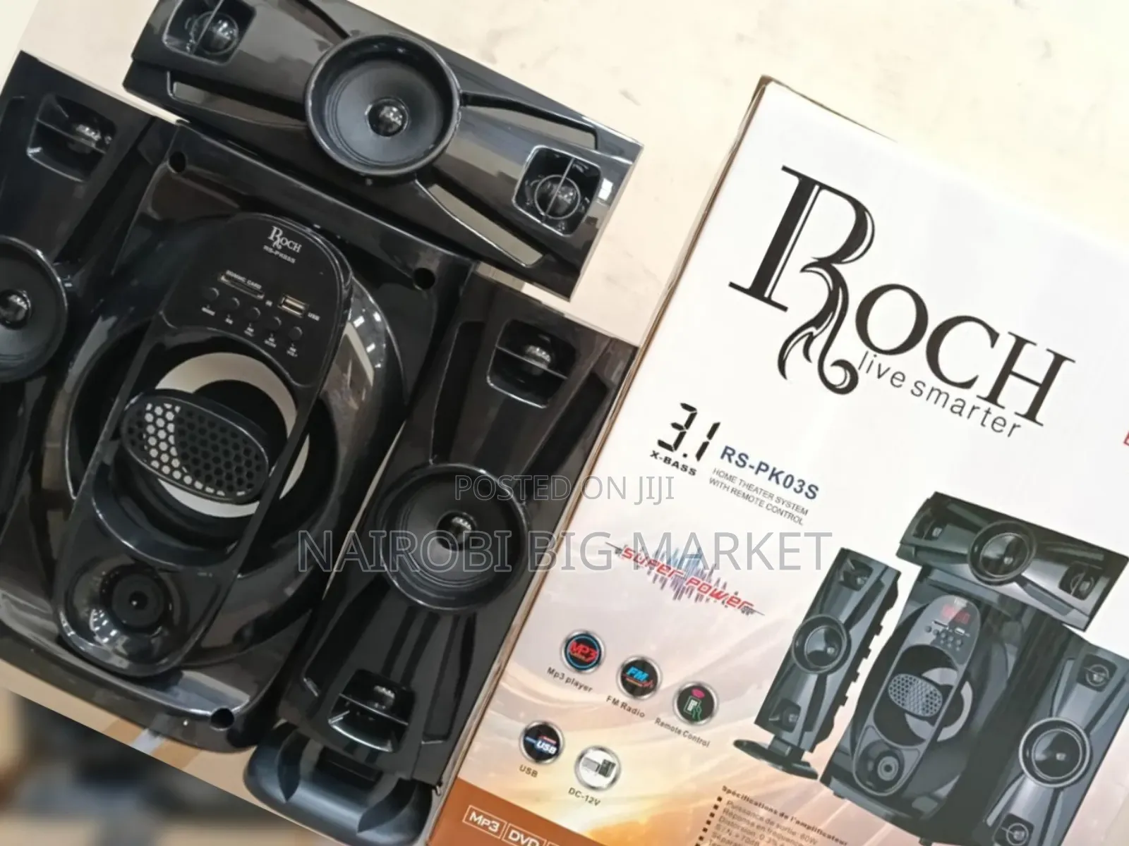 Roch 3.1ch Home Theatre Multimedia Speaker System