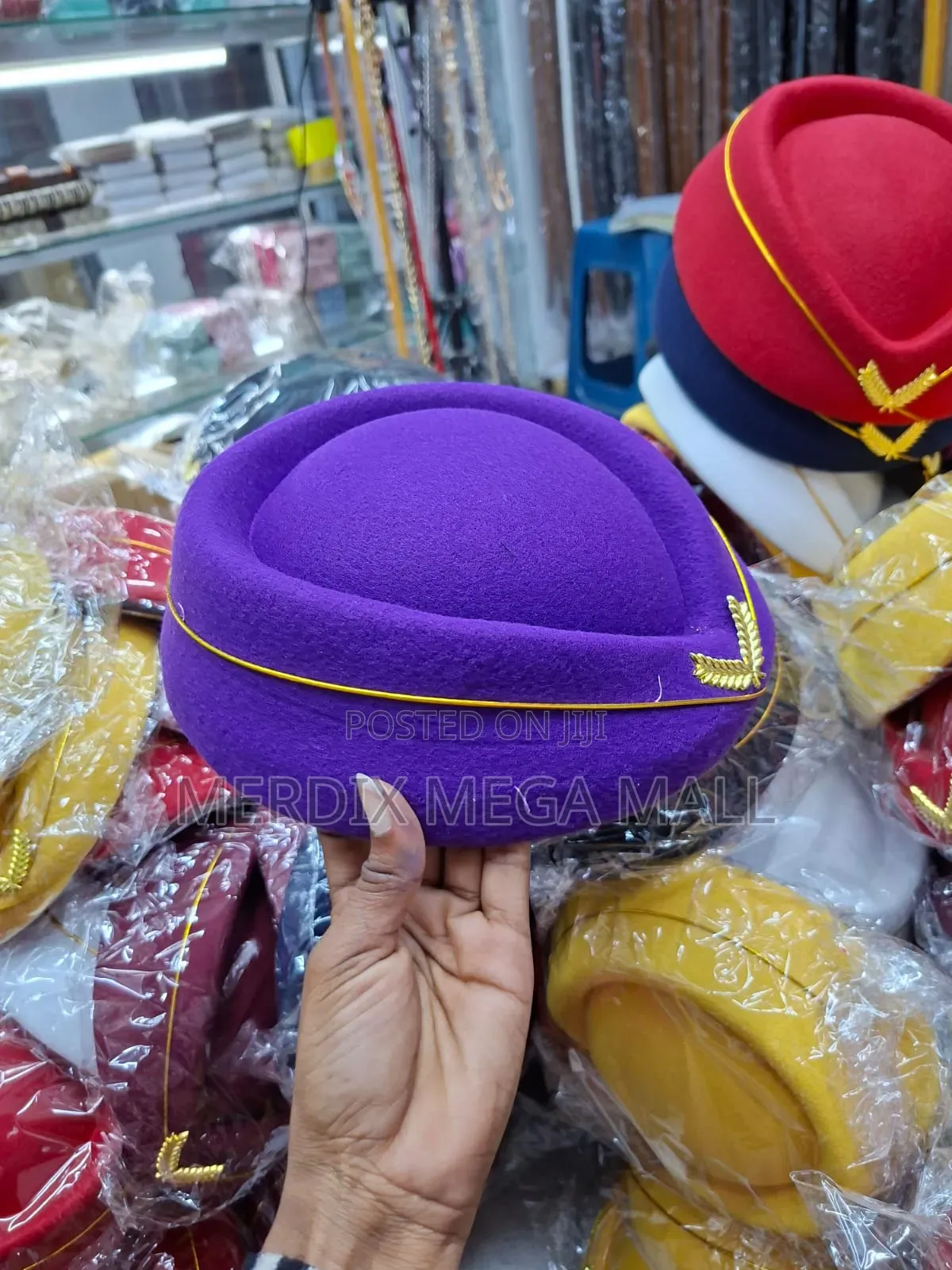 Purple Stewardess,Air Hostess Hat,Hostess Hat