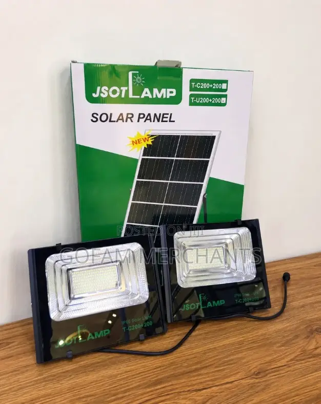 Jsot Double Solar Light 200w+200w Security Floodlight
