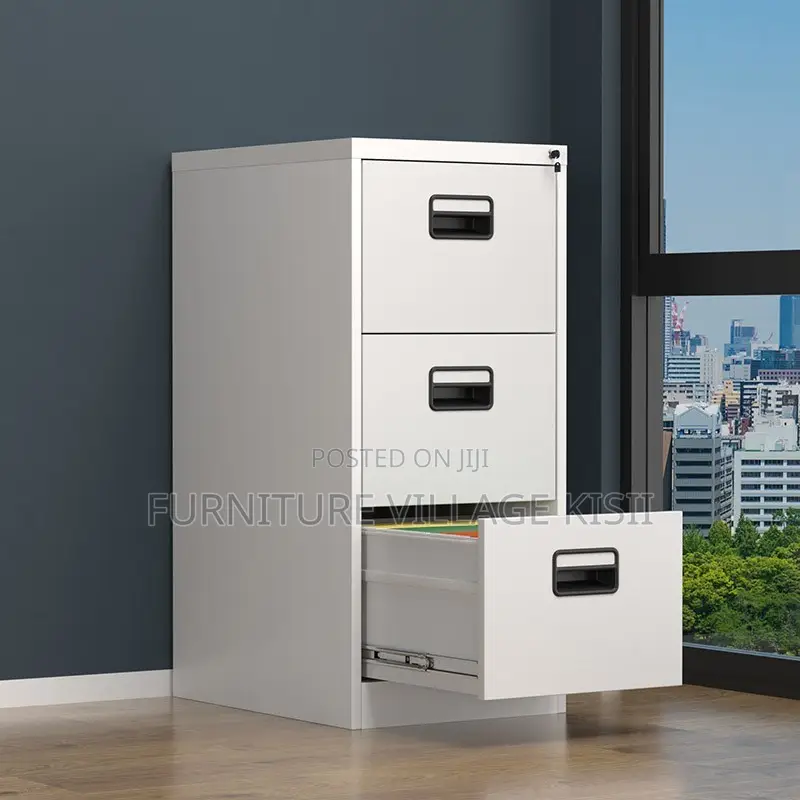 Office Cabinet; 3-Drawer Office Storage Cabinet