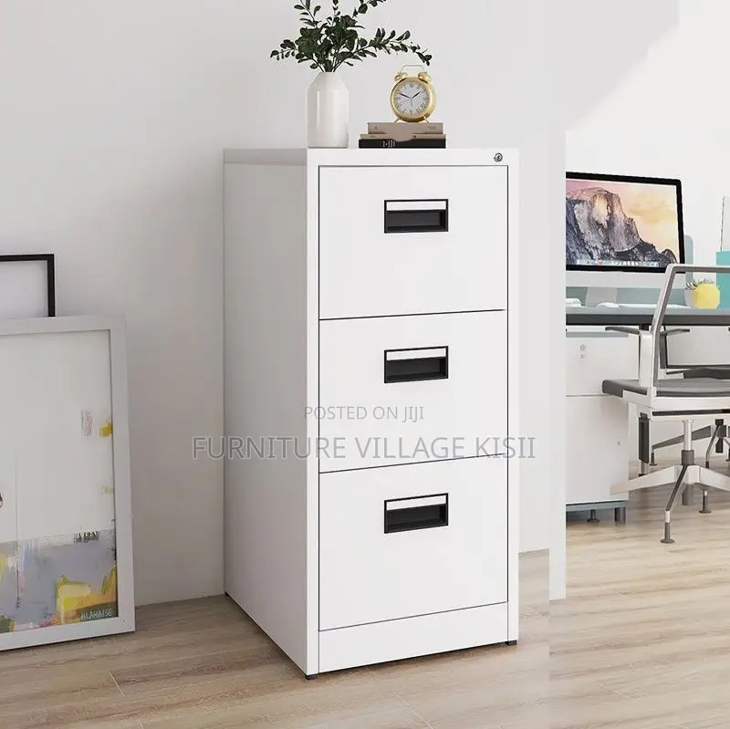 Office Cabinet; 3-Drawer Office Storage Cabinet