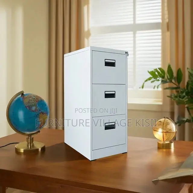 Office Cabinet; 3-Drawer Office Storage Cabinet