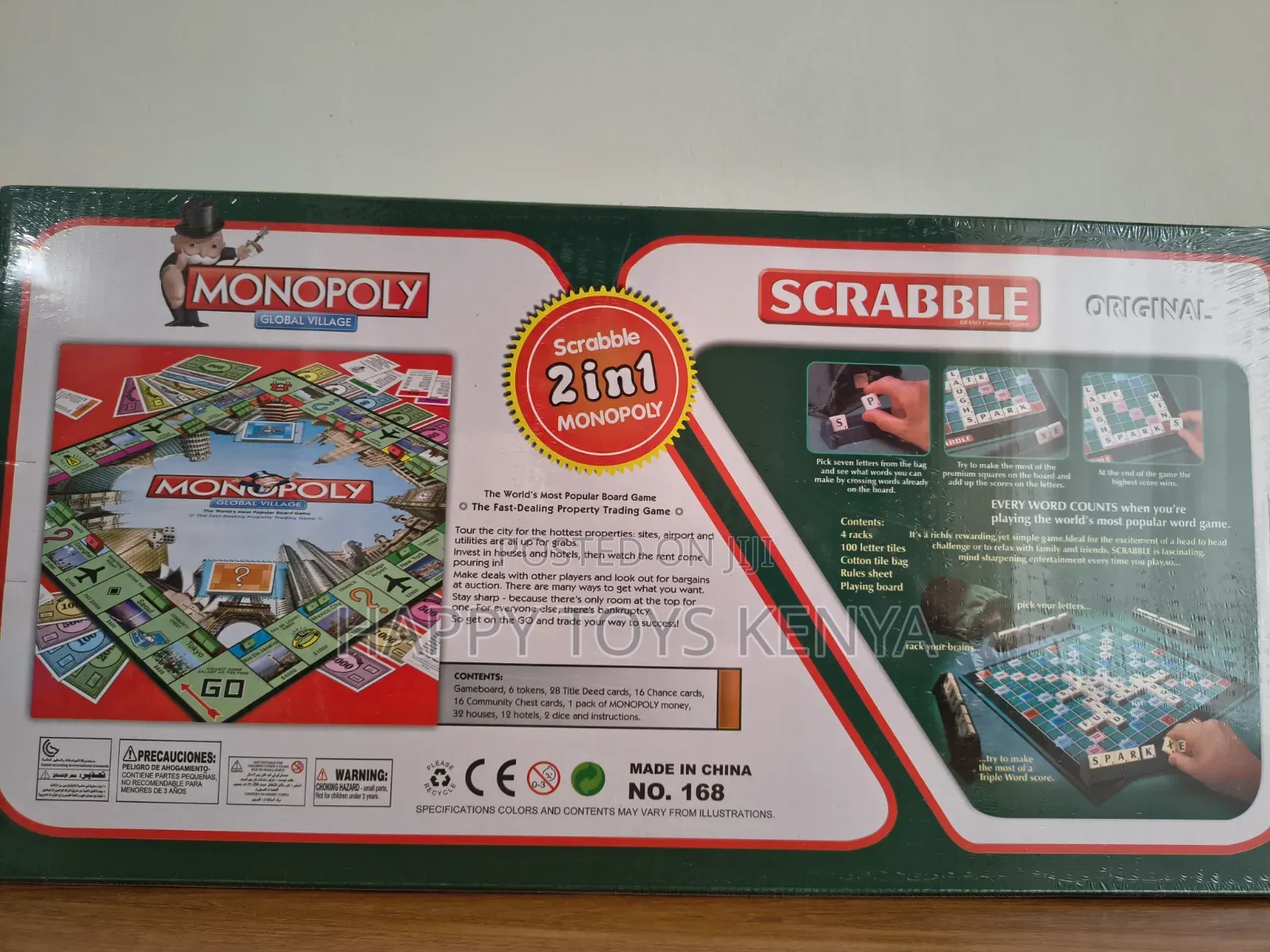 Scrabble 2 in 1 Monopoly
