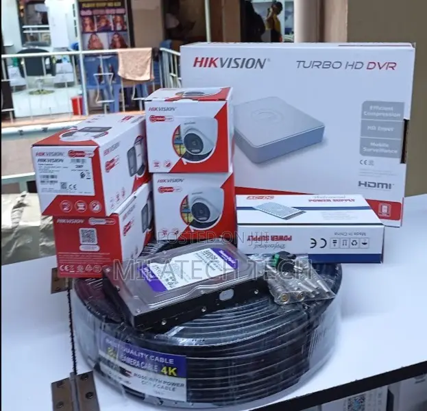4CH CCTV Camera System Complete Kit