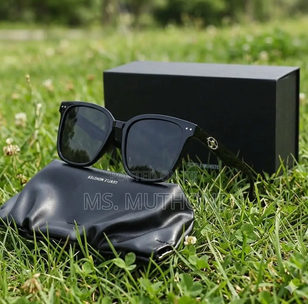 All Black Gentle Monster Uv Protection Sunglasses