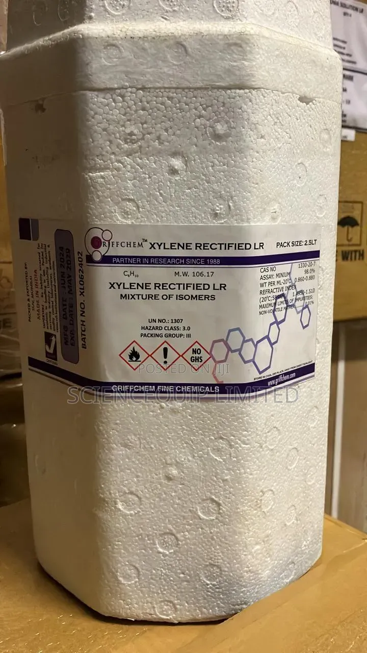 Xylene Rectified 98% Extra Pure 2.5lt Lr Griffchem