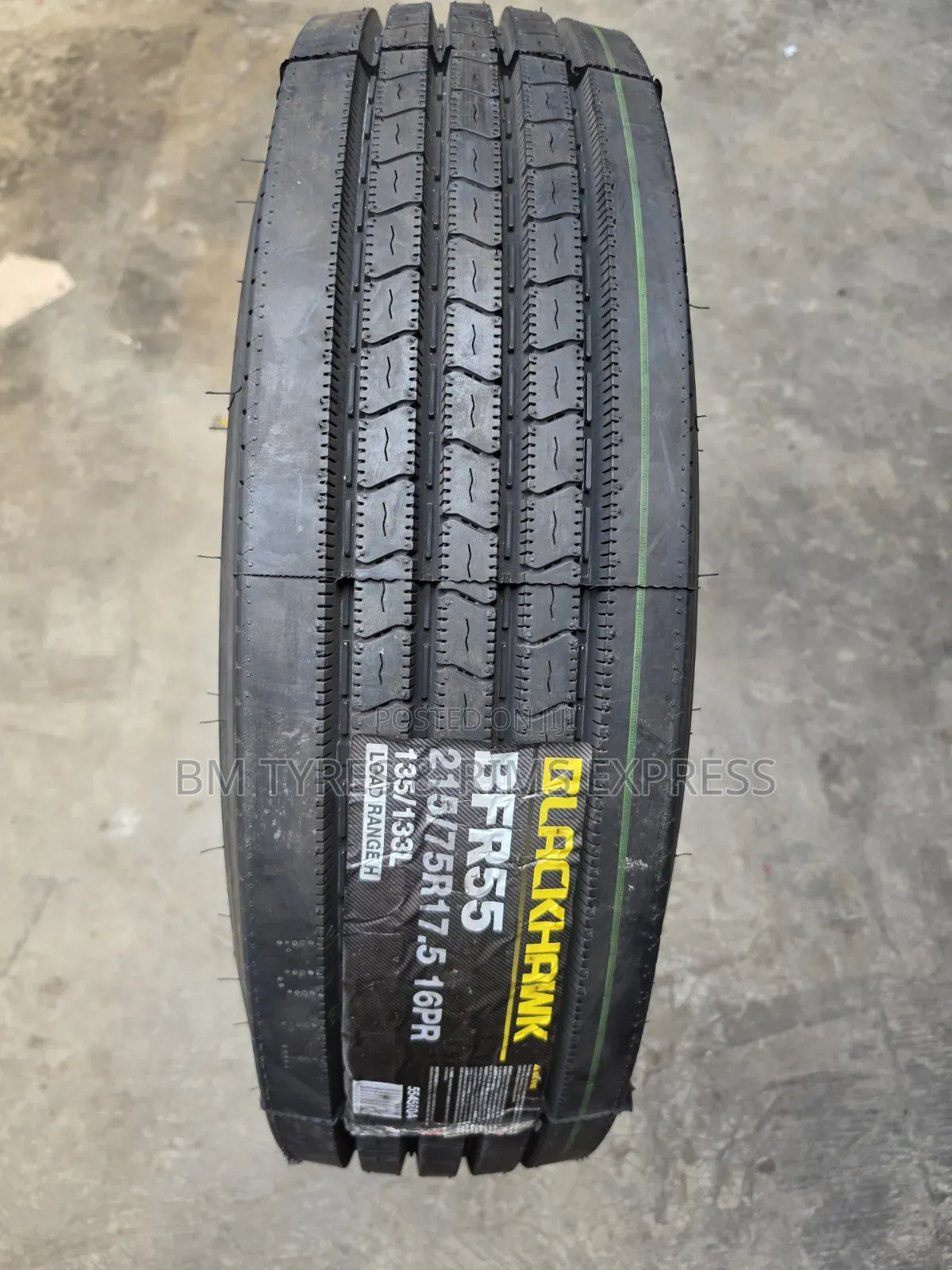 215 /75 R17. 5 BLACKHAWK TIRES (Commercial)