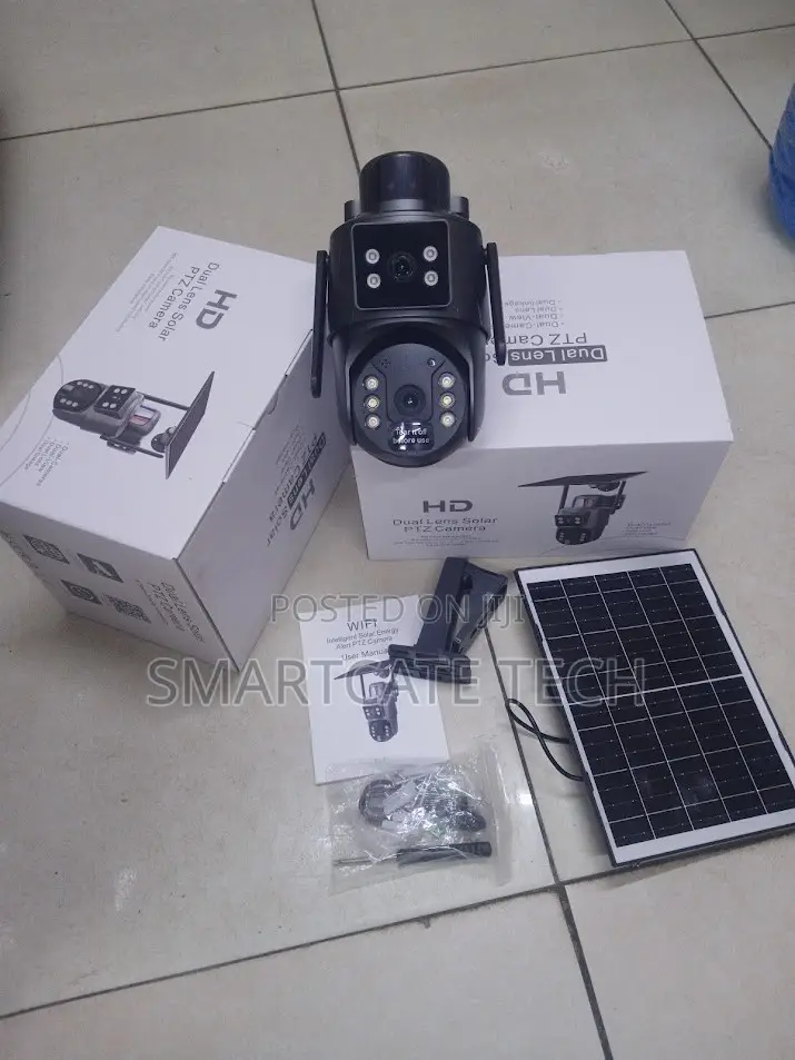 Outdoor 4G 4MP Dual Lens Solar Surveillance Camera