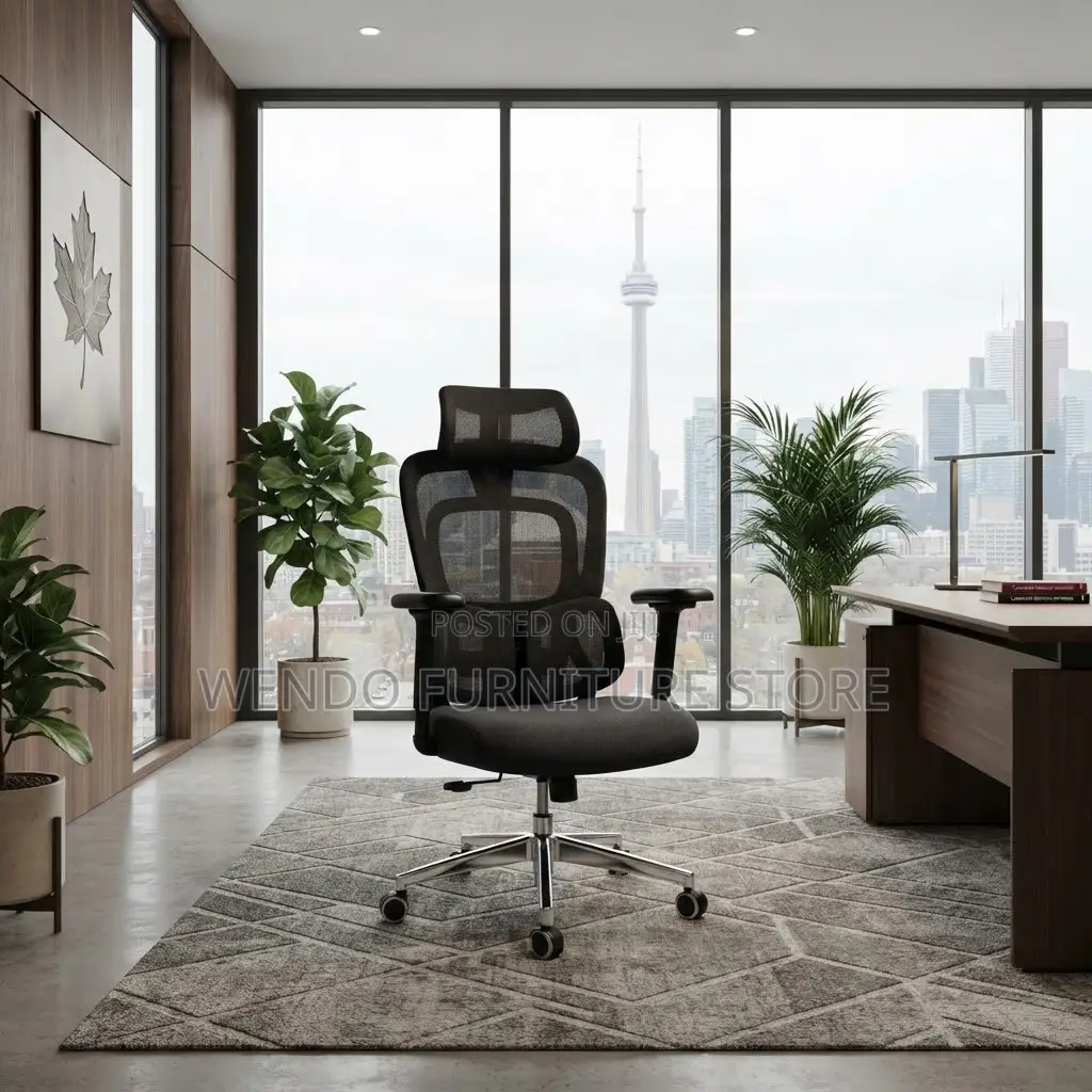 Office Chairs; Orthopedic High Backrest Mesh Recliner Fabric Seats