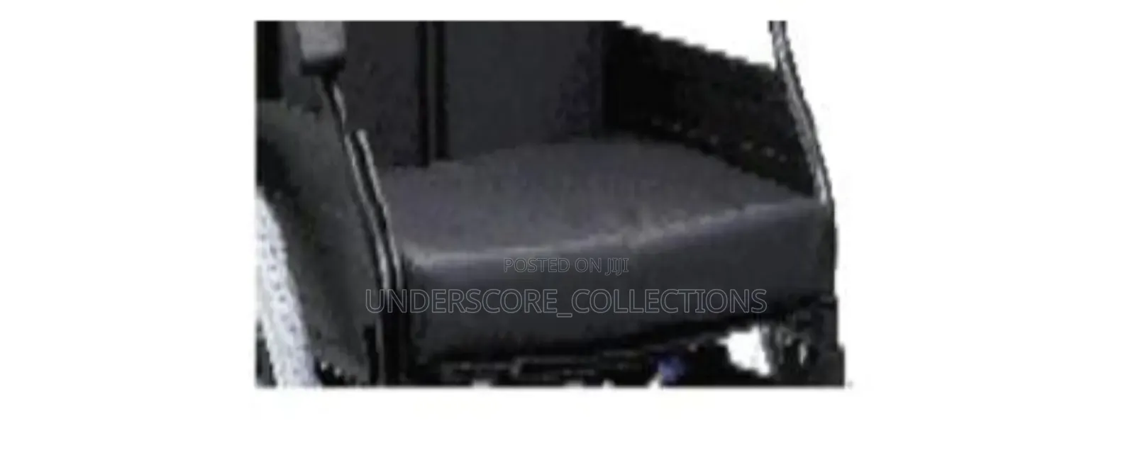 Black Padded Wheelchair Seat Cushion