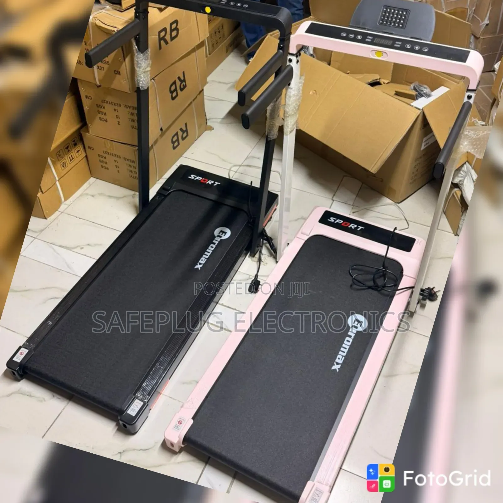Euromax Walking Pad With Handrails – Foldable Treadmill