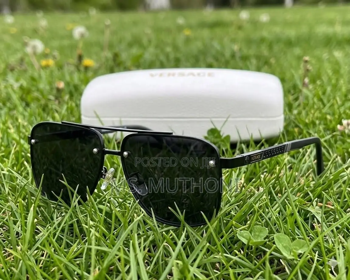 Versace All Black Gents Eyewear