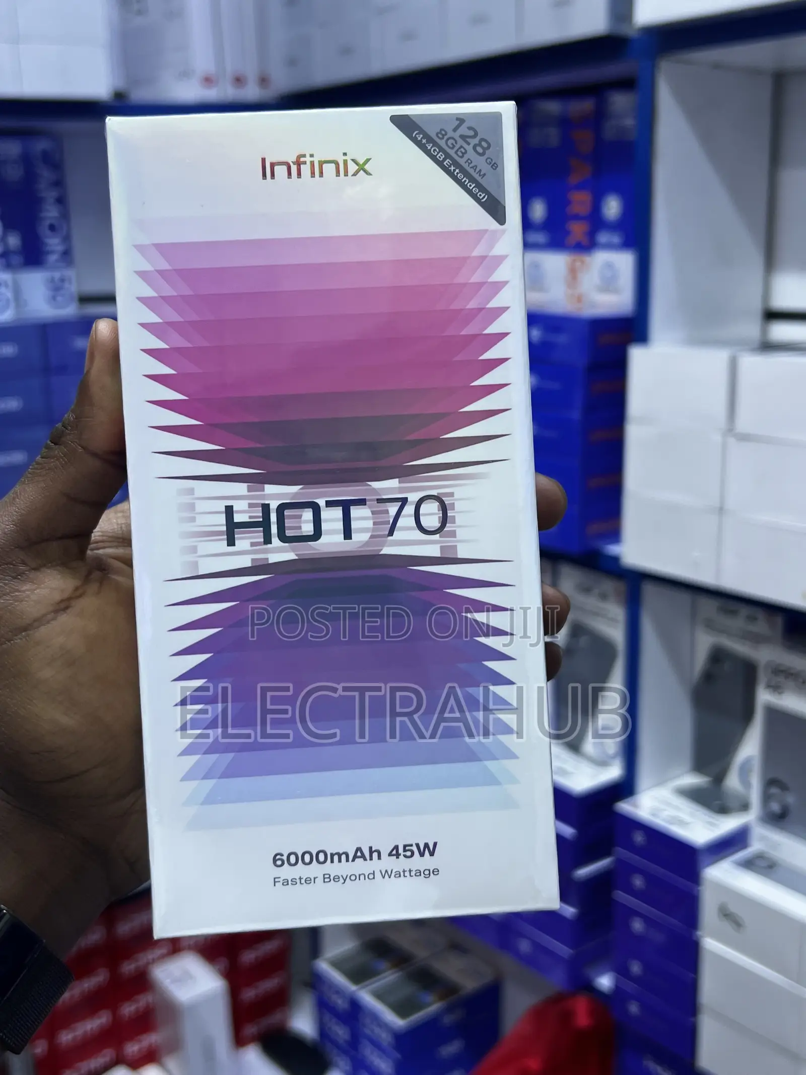 New Infinix Hot 70 128 GB Black