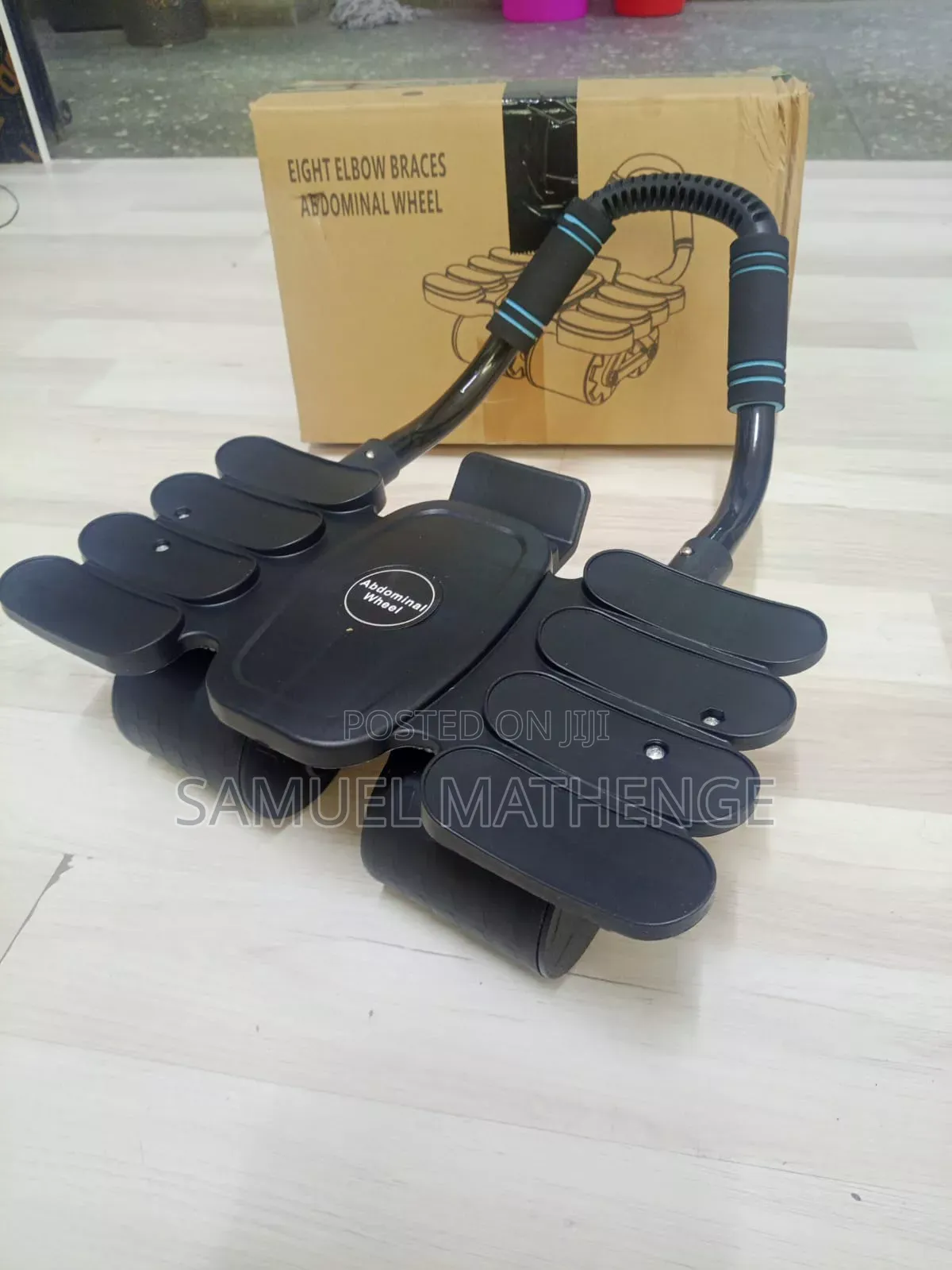 Adjustable-Style Abdominal Roller With 8-Wheel Support System