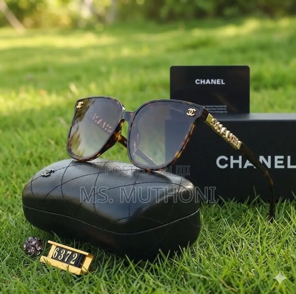 Chanel Polarized Tortoiseshell Square Sunglasses