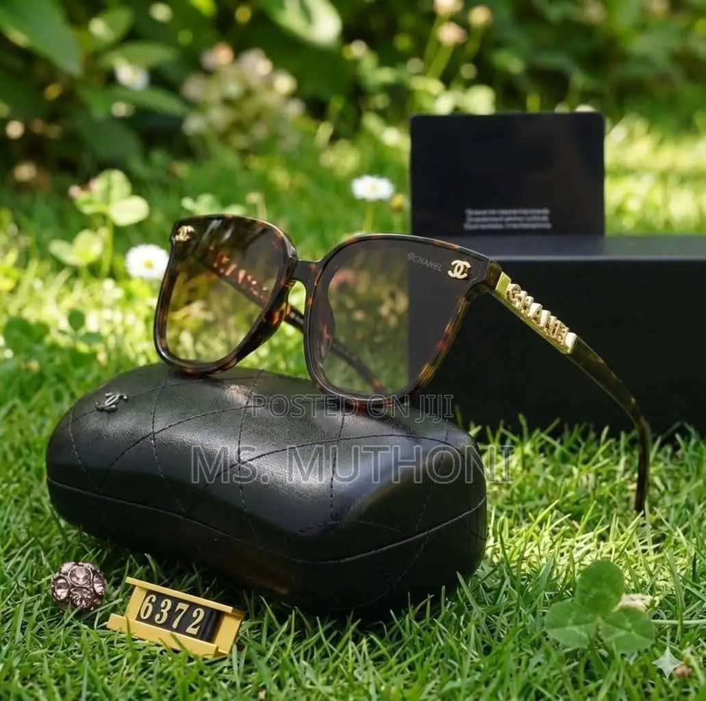 Chanel Polarized Tortoiseshell Square Sunglasses
