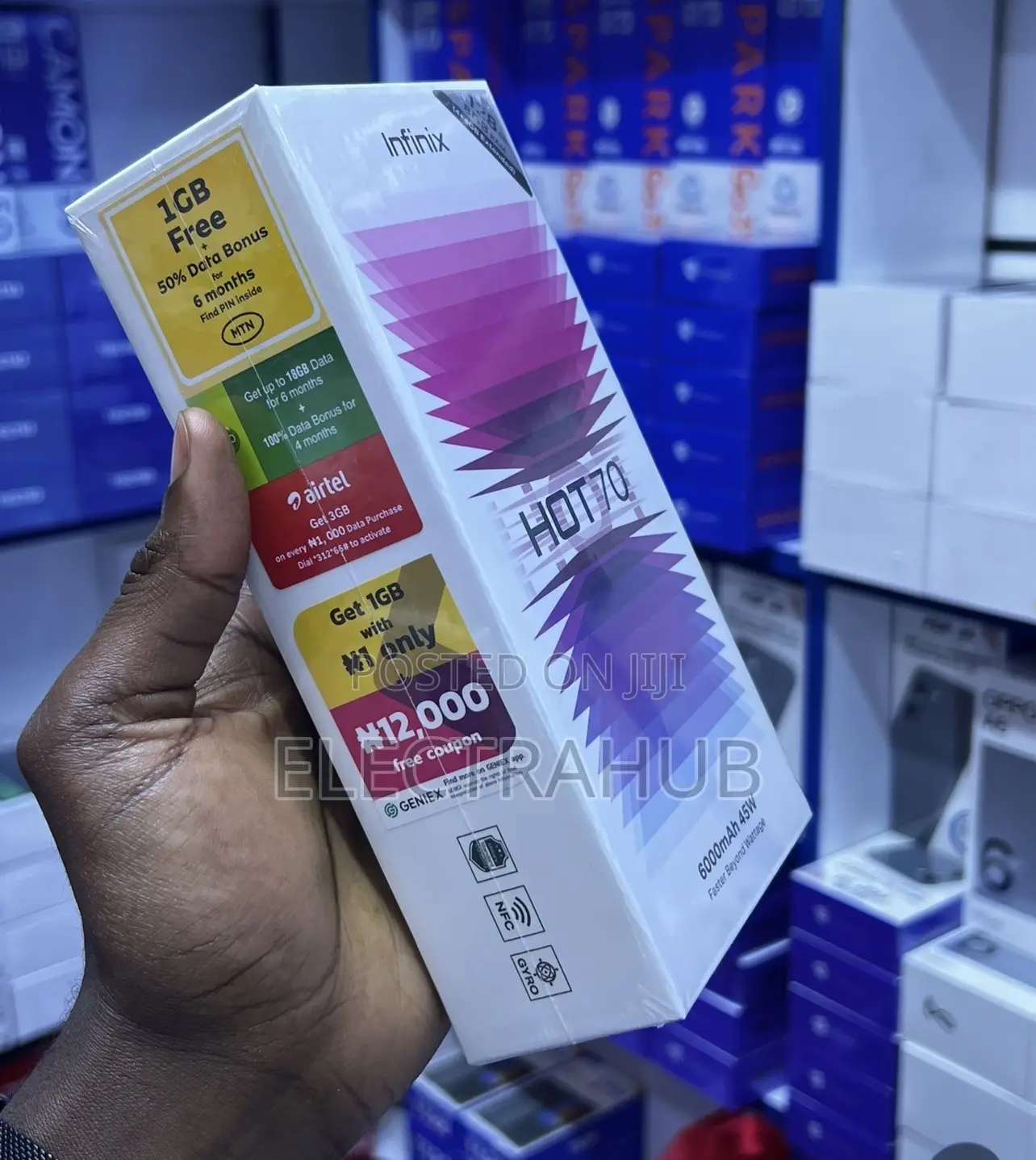 New Infinix Hot 70 128 GB Black