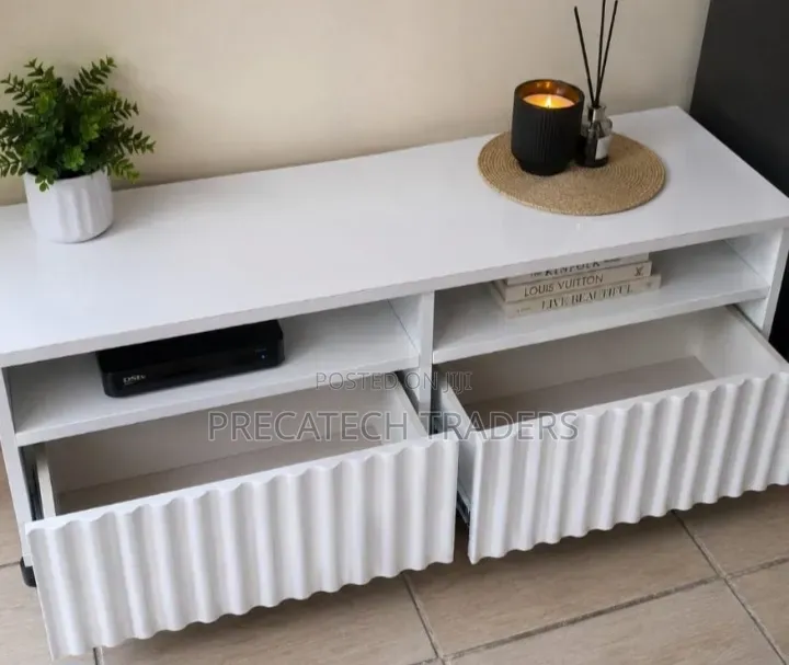 Modern Luxury TV Stand | Shelves & Storage Cabinet