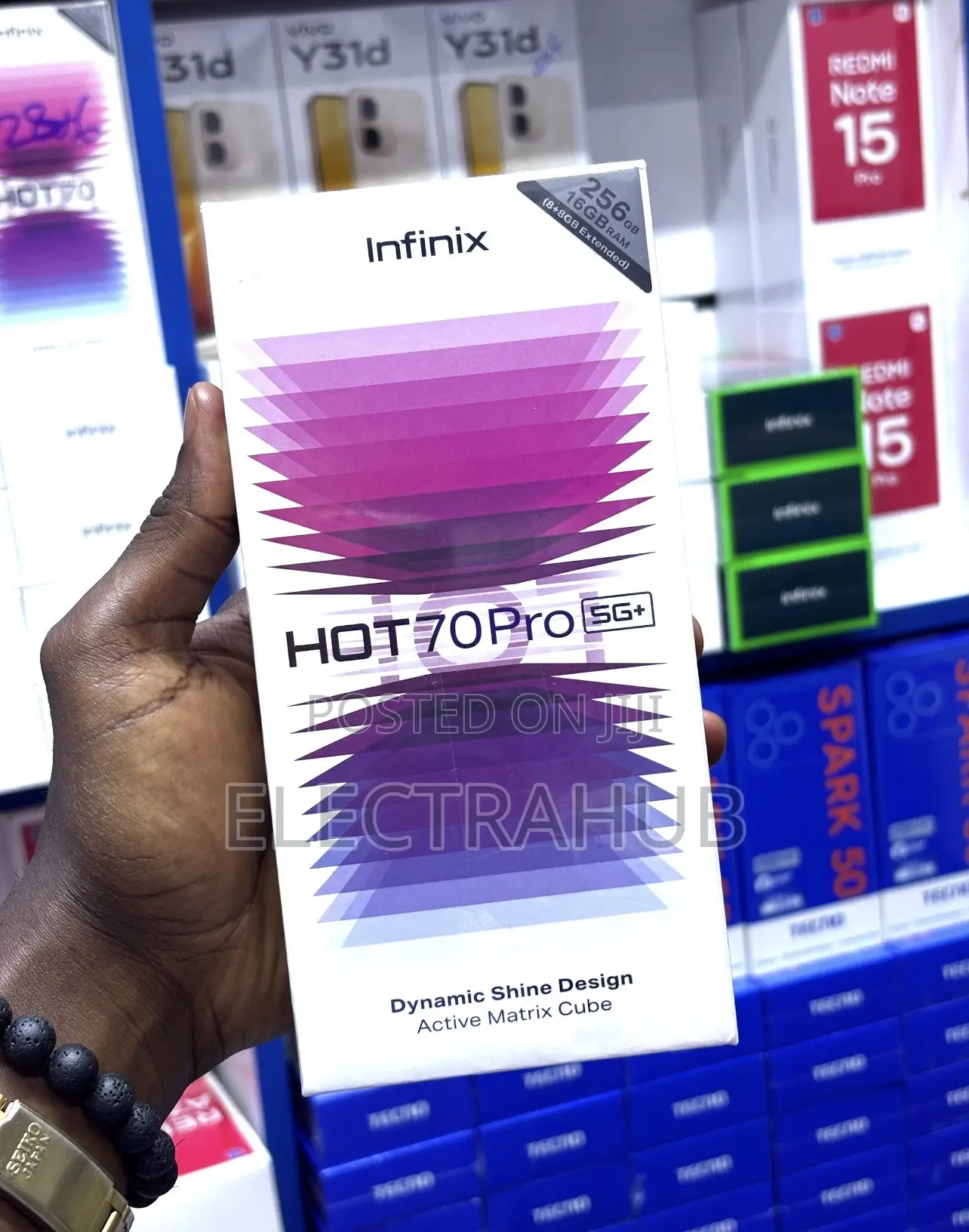 New Infinix Hot 70 Pro 5G+ 256 GB Black