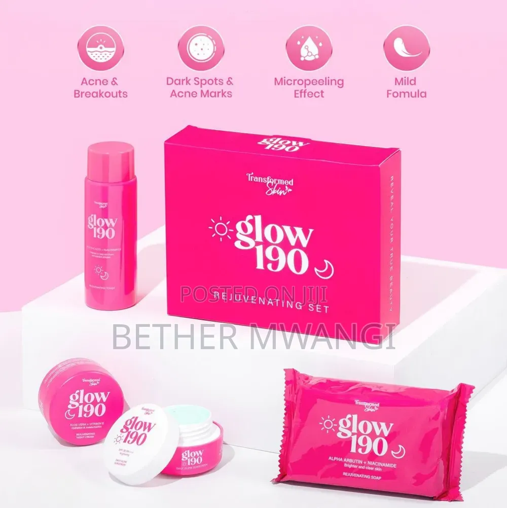 Transformed Skin - Glow 190 Rejuvenating Set in Kenya