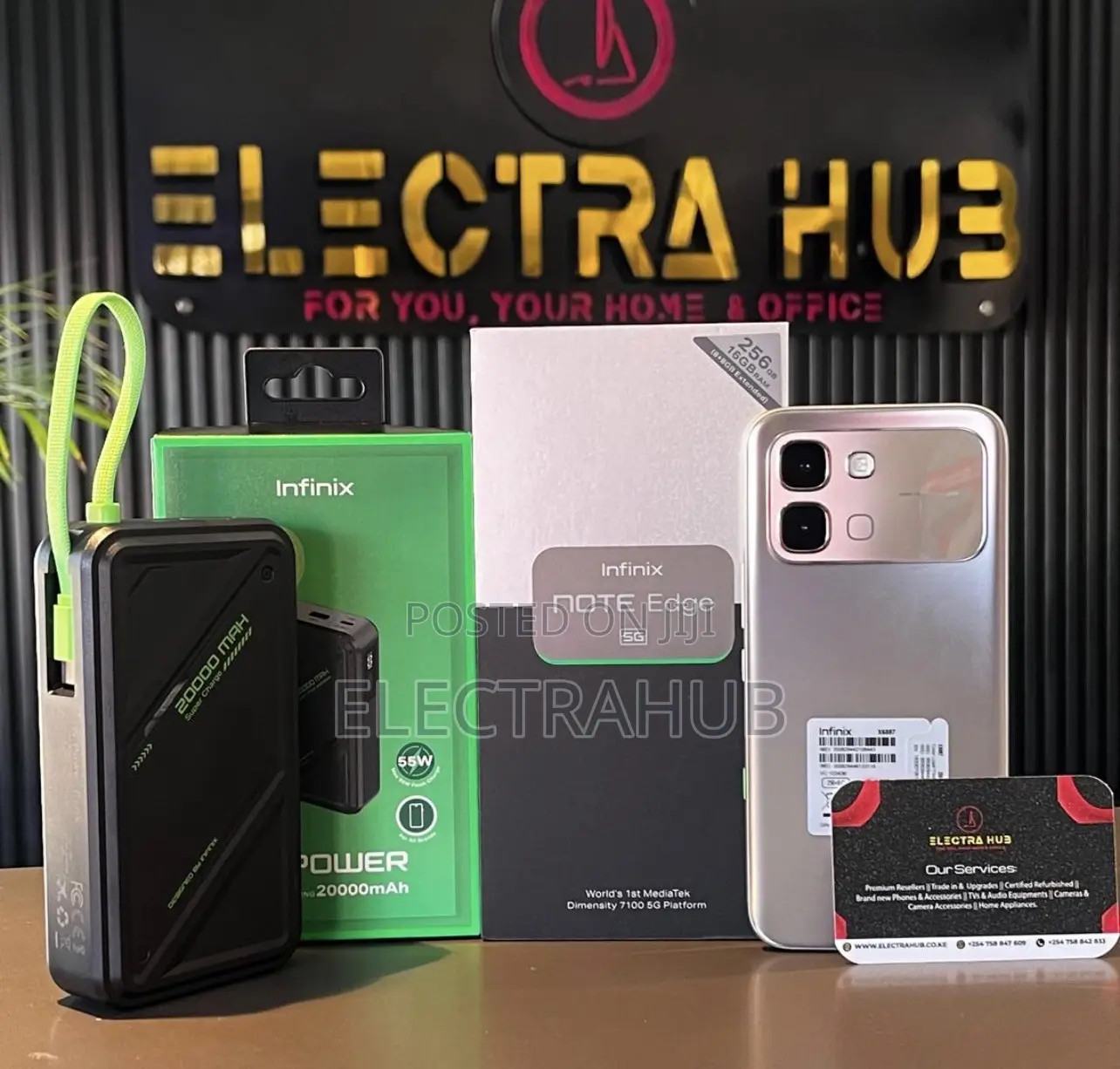 New Infinix Note Edge 256 GB Gray