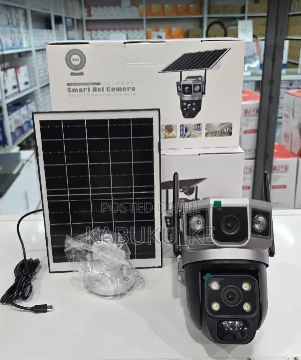 Intelligence V380 Pro Solar Sim Card Solar Camera Dual Lens
