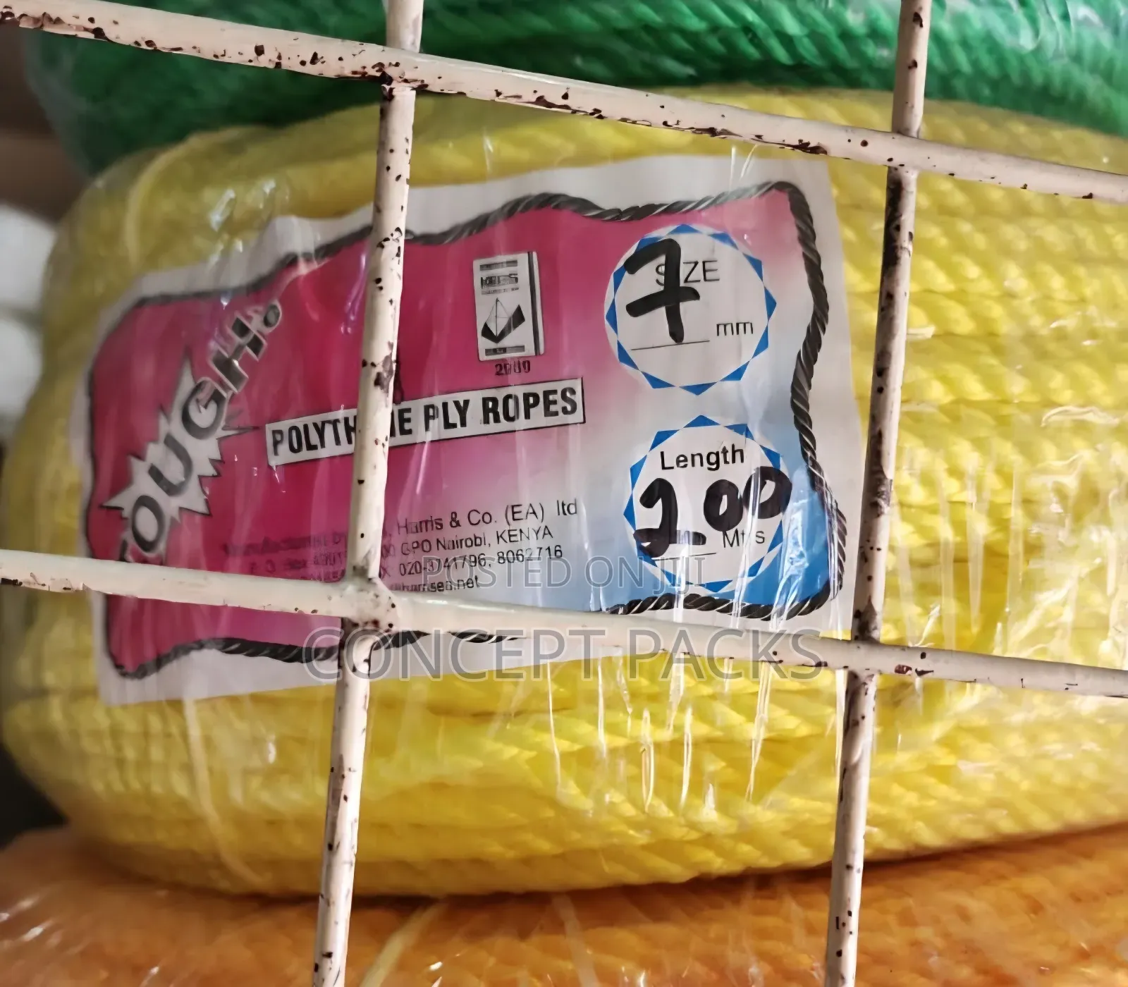 Coloured Nylon Rope 7Mm X 200Mtrs