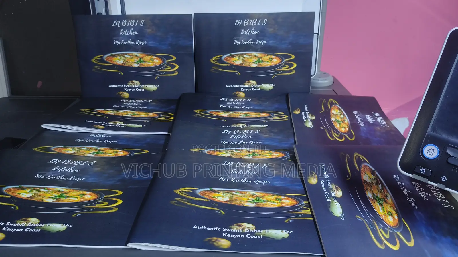 A4 Landscape Saddle Stitch Recipe Book / Menu