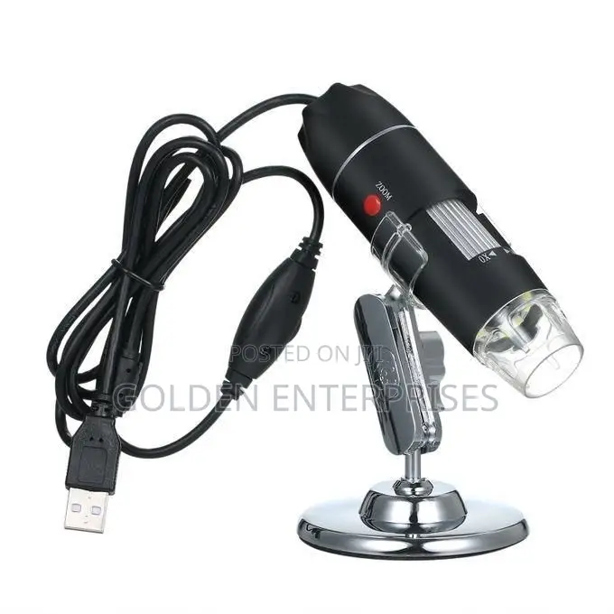 Digital Microscope Camera With 8 LED Lights and Calibration Scale
