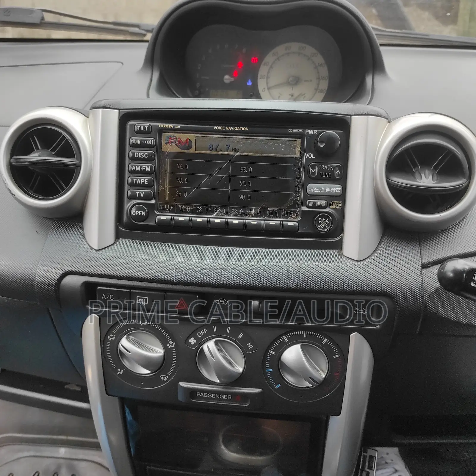 Toyota Ist 2007 Fitted With 8 Inch Android Radio