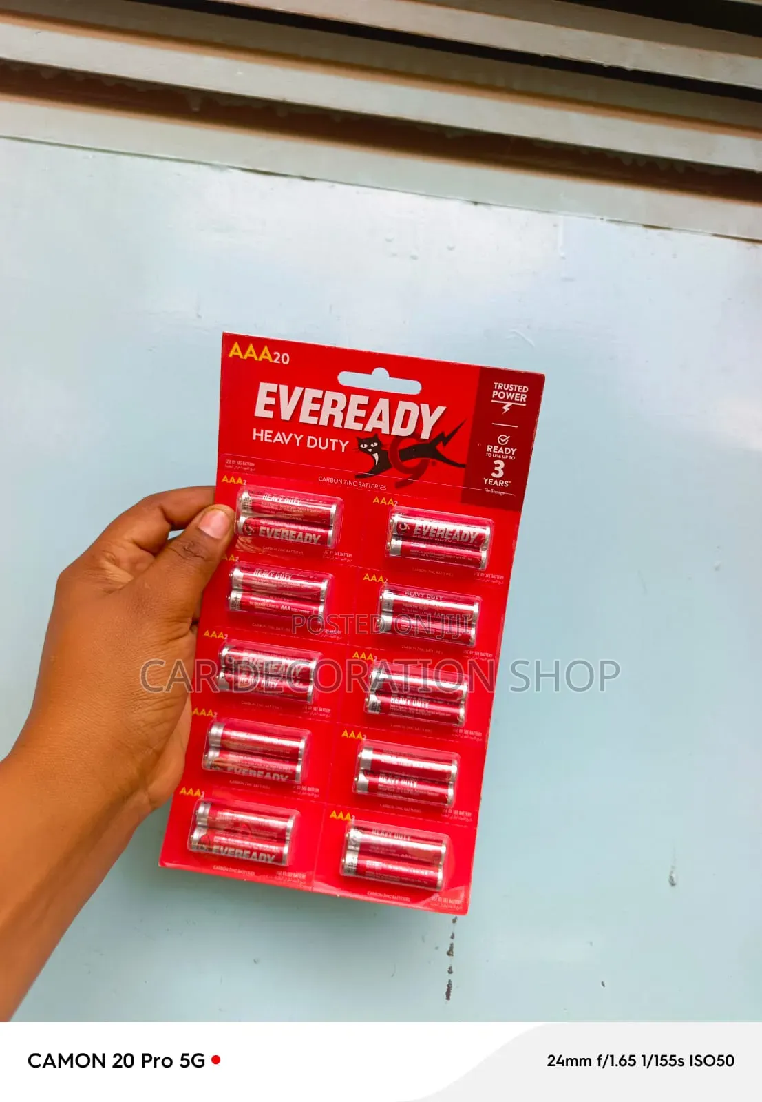 Eveready AAA Batteries 10pars Pack Used to Power Drain Devices