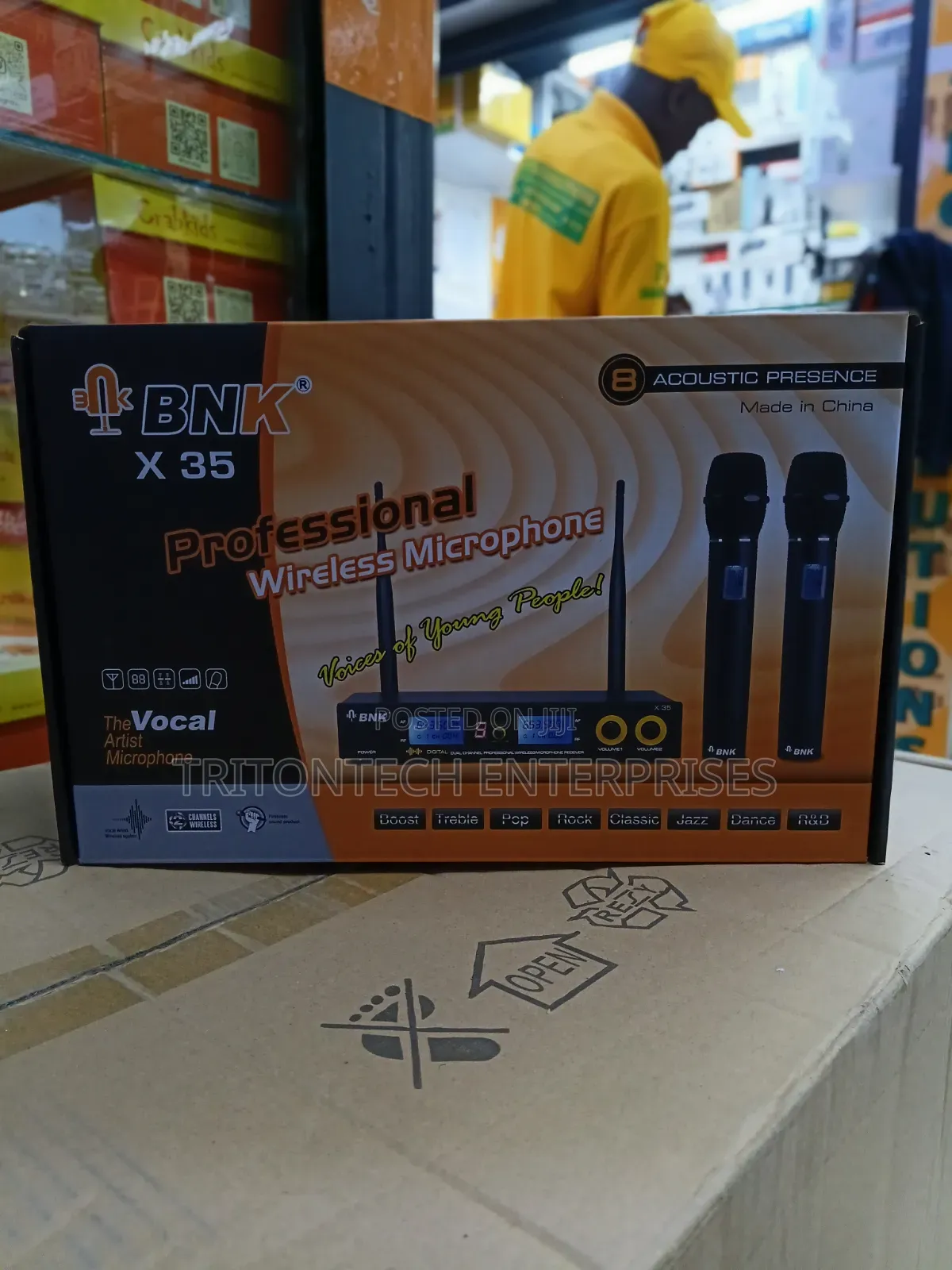 BNK X35 Pro Wireless Microphone System | Dual UHF Handheld Kit
