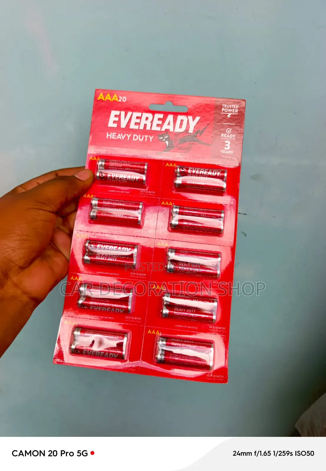 Eveready Heavy Duty AAA 20 Pack Batteries