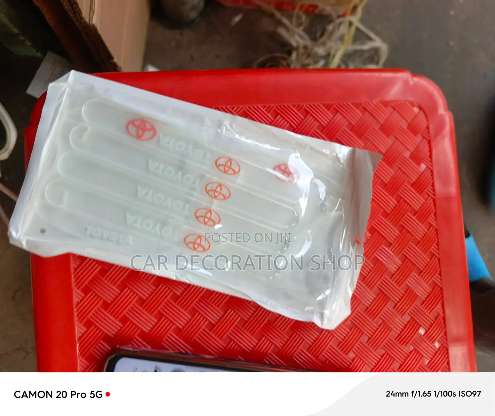 Transparent/Clear Branded Toyota Door Handle Bowl Sticker Self Adhesiv