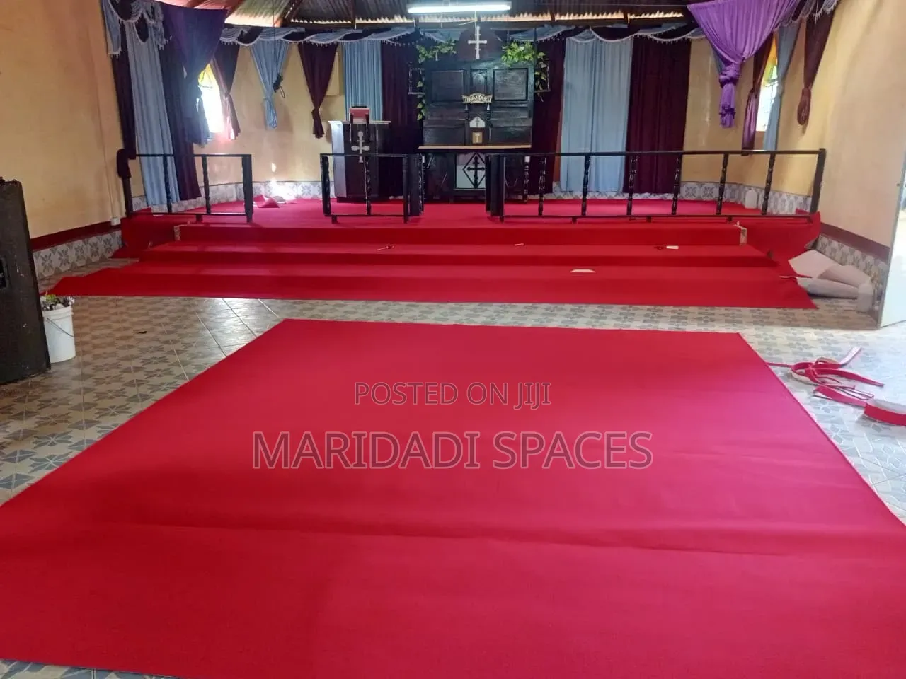 Premium Red Delta 4mm Thickness Wall Carpet